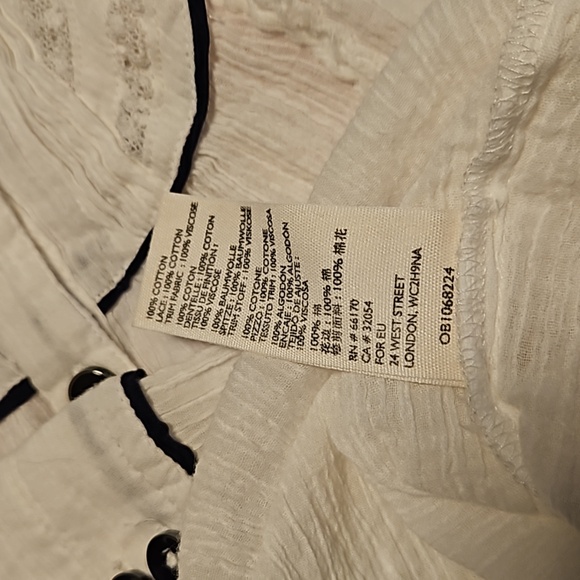 Free People AMORE AMORE PIPED TUNIC IN IVORY - Picture 6 of 8